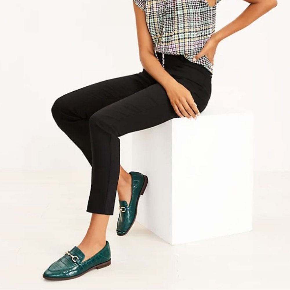 LOFT Sutton Skinny Pants - Black